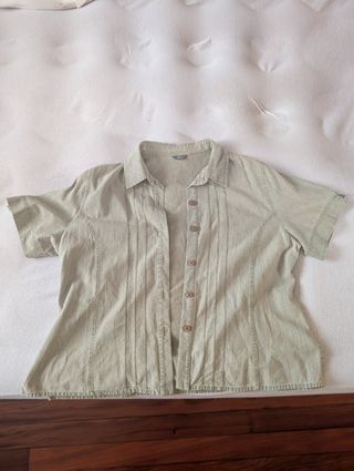 Blusa blanca manga corta