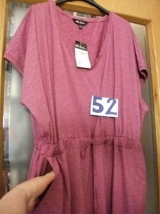 Vestido rayas rosa - Talla 52 y otras prendas