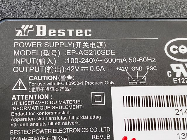 Alimentatore 42V 0.5A