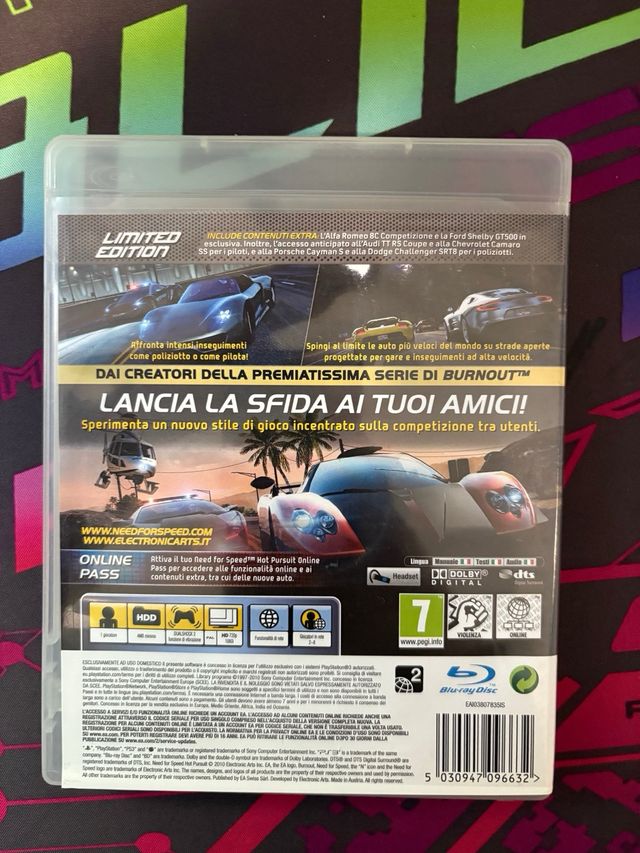Need For Speed Hot Pursuit per PlayStation 3 ITA
