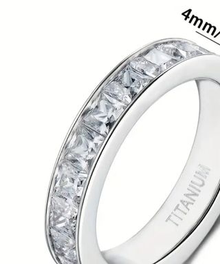 Anillo Alianza Titanio Brillante