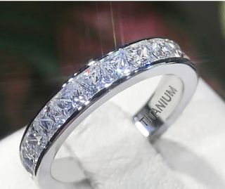 Anillo Alianza Titanio Brillante