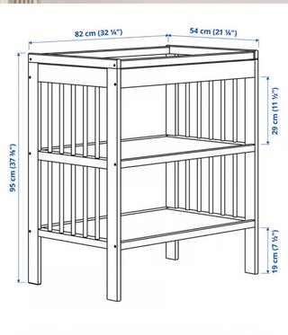Cambiador bebé IKEA blanco