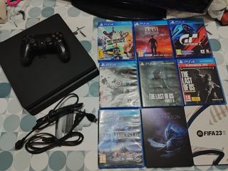 PS4 (PlayStation 4) + 9 juegos + DualShock