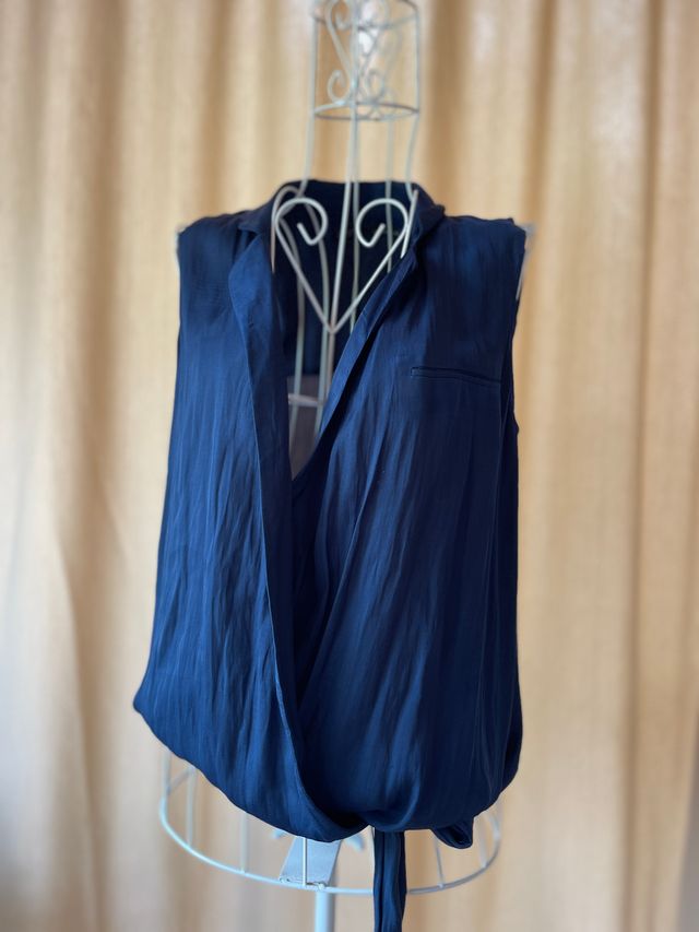 Top Zara azul Talla S