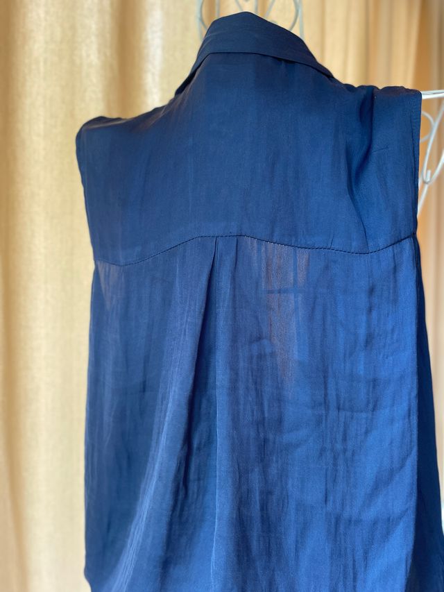 Top Zara azul Talla S