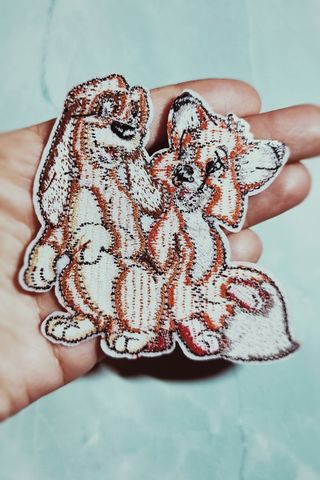 Toppa ricamata Tod e Toby