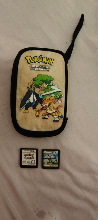 Nintendo DS Lite blanca + Pokémon edition+funda 