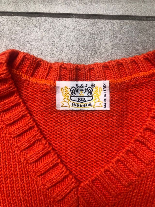 Maglione vintage arancione in ottime condizioni