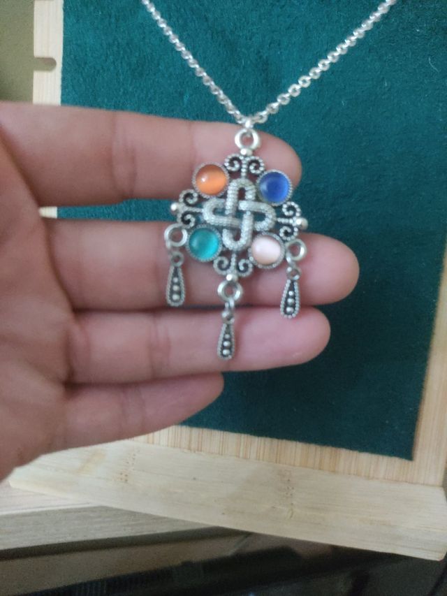 Collana pietre birillo mistica 