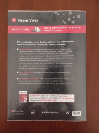 DUAL LENGUA Y LITERATURA 2 BACH(DIGITAL+LIBRO+ACT)