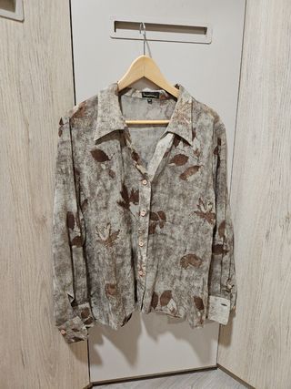 Camisa Laserre 5XL marrón beige