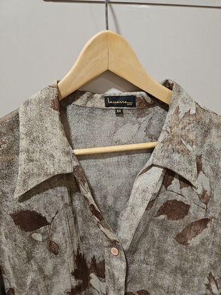 Camisa Laserre 5XL marrón beige