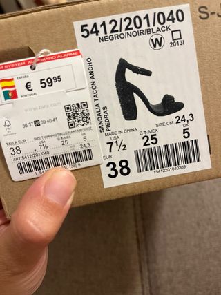 Tacones negros Zara - Talla 38
