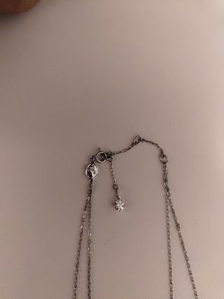 Doble collar Swarovski Millenia de plata, nuevo.