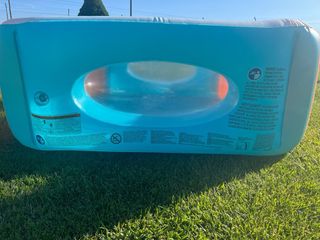 Piscina infantil hinchable azul-naranja