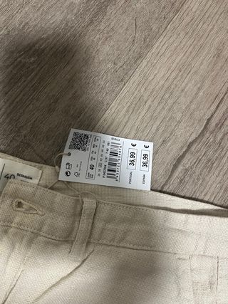 Shorts lino beige