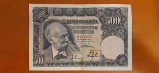 3 Billetes 500 Pesetas 1951