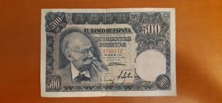 3 Billetes 500 Pesetas 1951