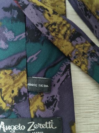 Corbata Angelo ZERETTI de seda multicolor