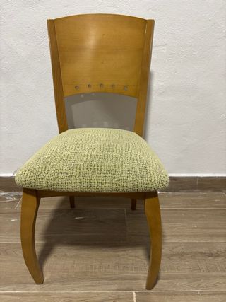Silla comedor madera - verde