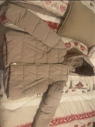 Piumino beige caldo