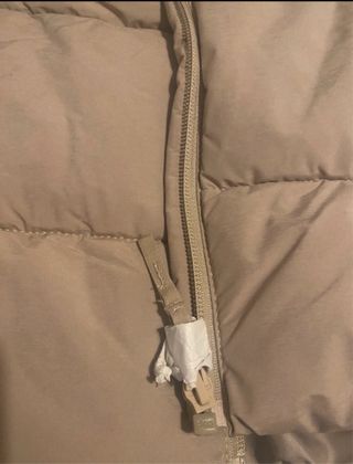 Piumino beige caldo