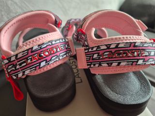 Sandalias Lacoste - Rosa y Negro