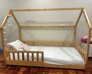 Cama casita infantil madera 