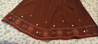 Falda B.Young marrón chocolate - Talla L