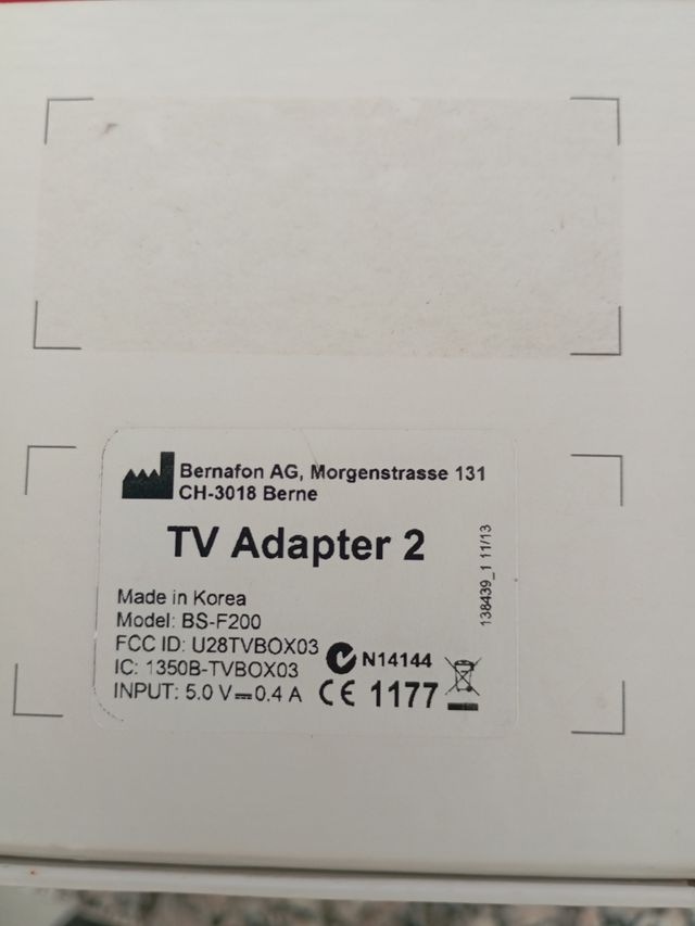 Adaptador TV 2 Bernafon