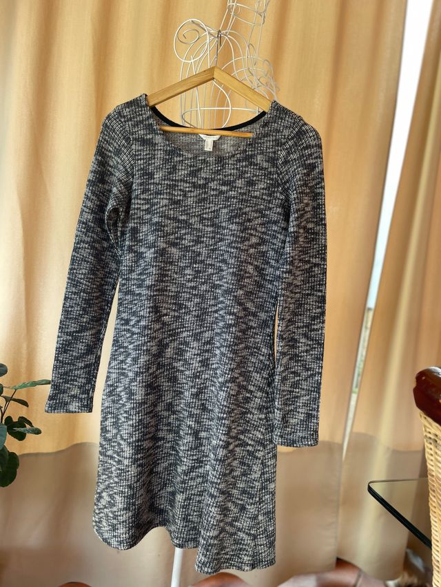 Vestido Springfield M - Negro/Gris