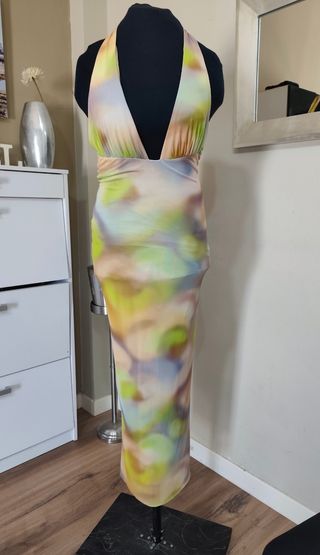 Vestido largo Zara multicolor talla S