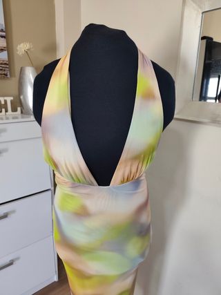 Vestido largo Zara multicolor talla S