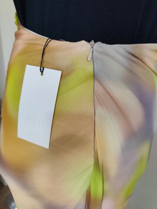 Vestido largo Zara multicolor talla S