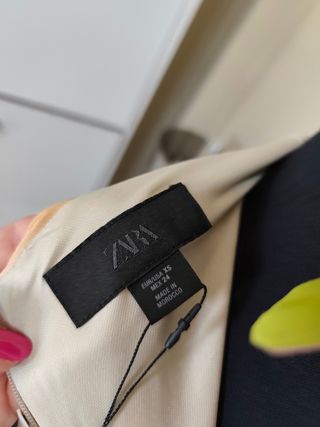 Vestido largo Zara multicolor talla S