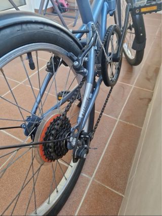Bicicleta plegable 20 pulgadas 6V Tilt 120 gris