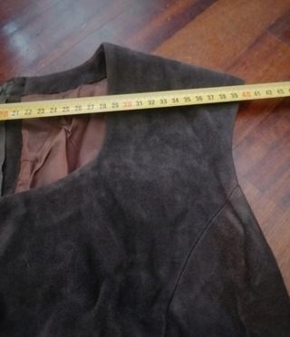 Vestito scamosciato marrone