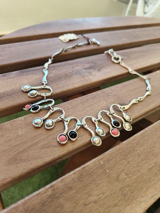 Collar piedras-Plata de la marca ciclon