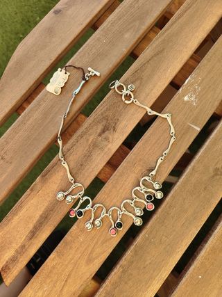 Collar piedras-Plata de la marca ciclon