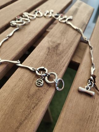 Collar piedras-Plata de la marca ciclon