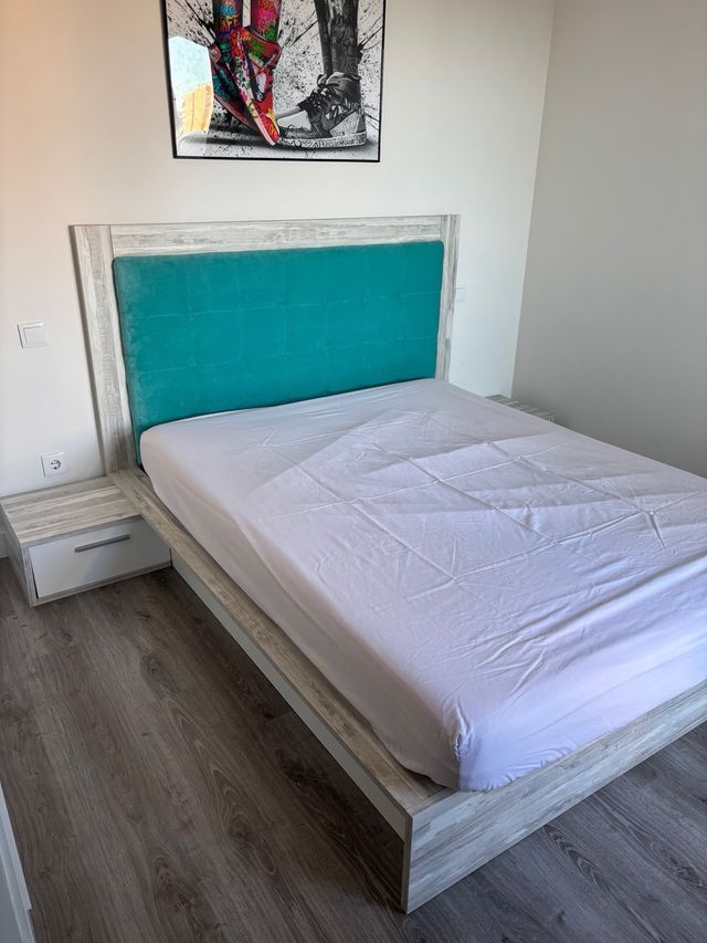 Estructura de cama de matrimonio SIN CABECERO