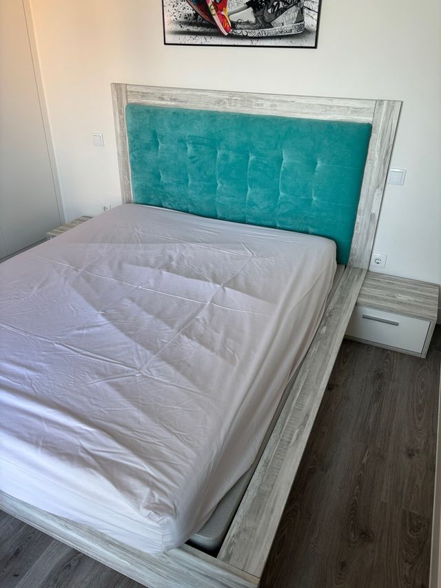 Estructura de cama de matrimonio SIN CABECERO