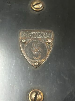 Teléfono Siemens antiguo de pared
