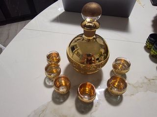Set liquore oro vintage