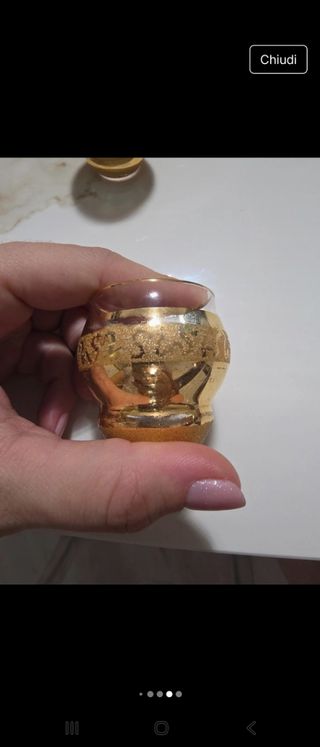 Set liquore oro vintage