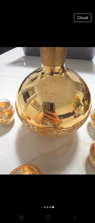 Set liquore oro vintage