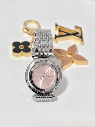 Reloj Pandora rosa y plata