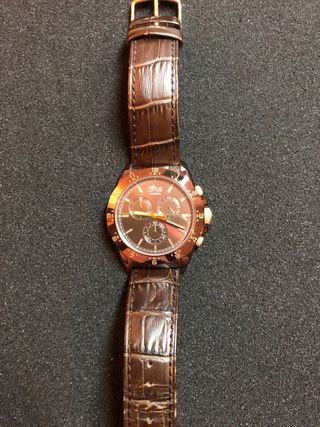 Reloj Lotus Chrono marrón-oro