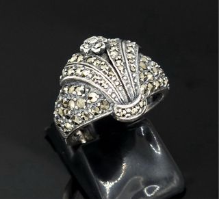 Anillo plata estilo Art Dèco
